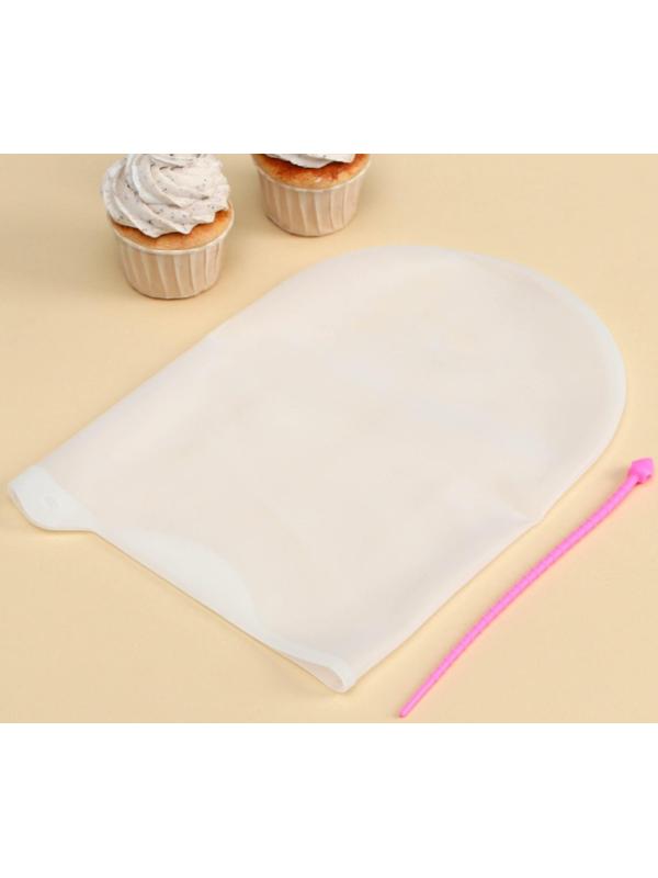 Мешок для замешивания теста Доляна «Бронк», 35×22 см, цвет белый