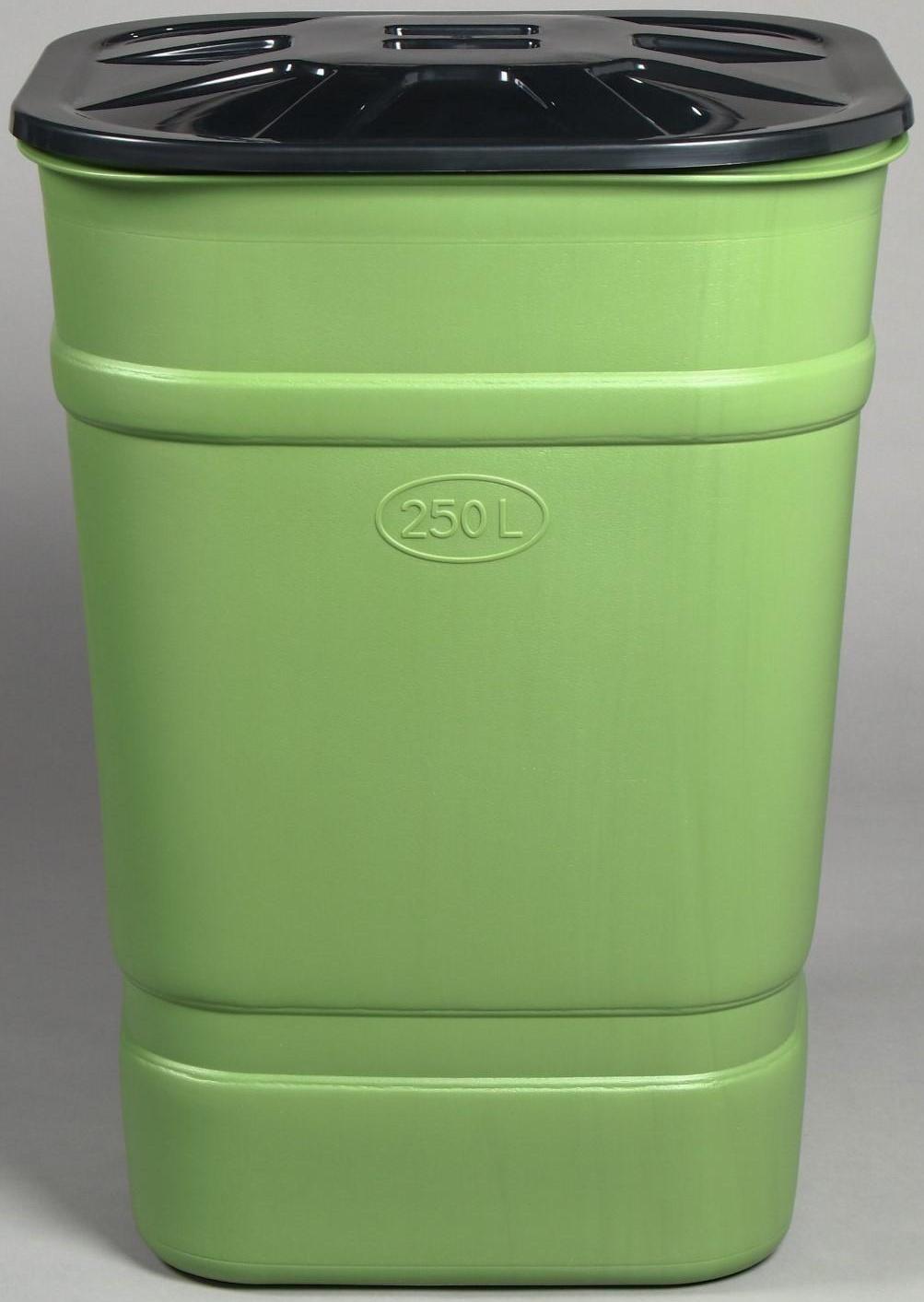 Бочка-бак пищевая «Помощник», 250 л, горловина 61 см, с крышкой, МИКС