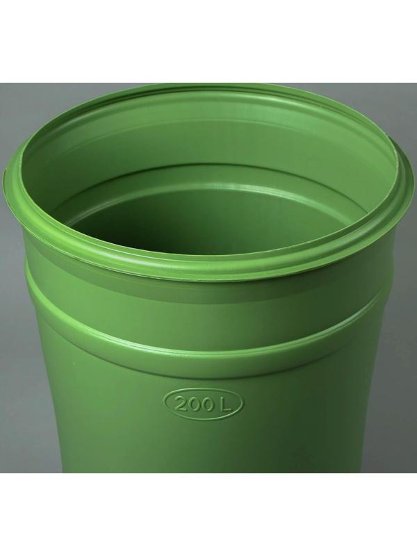 Бочка-бак пищевая «Помощник», 200 л, горловина 59 см, с крышкой, МИКС