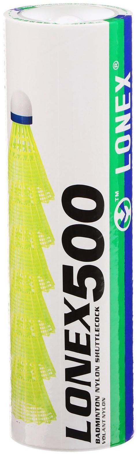 Волан нейлон LONEX №500, 4 г, цвет белый, 6 шт.