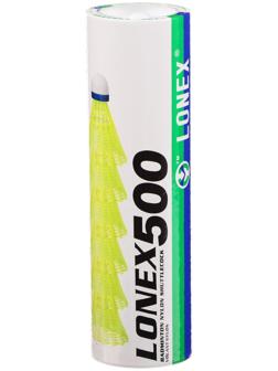 Волан нейлон LONEX №500, 4 г, цвет белый, 6 шт.