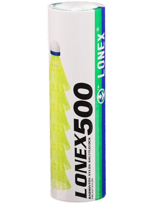 Волан нейлон LONEX №500, 4 г, цвет белый, 6 шт.