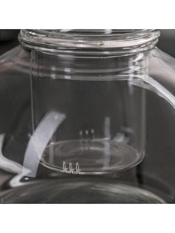 Чайник стеклянный заварочный «Валенсия», 1 л, стеклянное сито