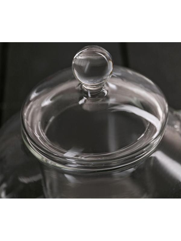 Чайник стеклянный заварочный «Валенсия», 1 л, стеклянное сито