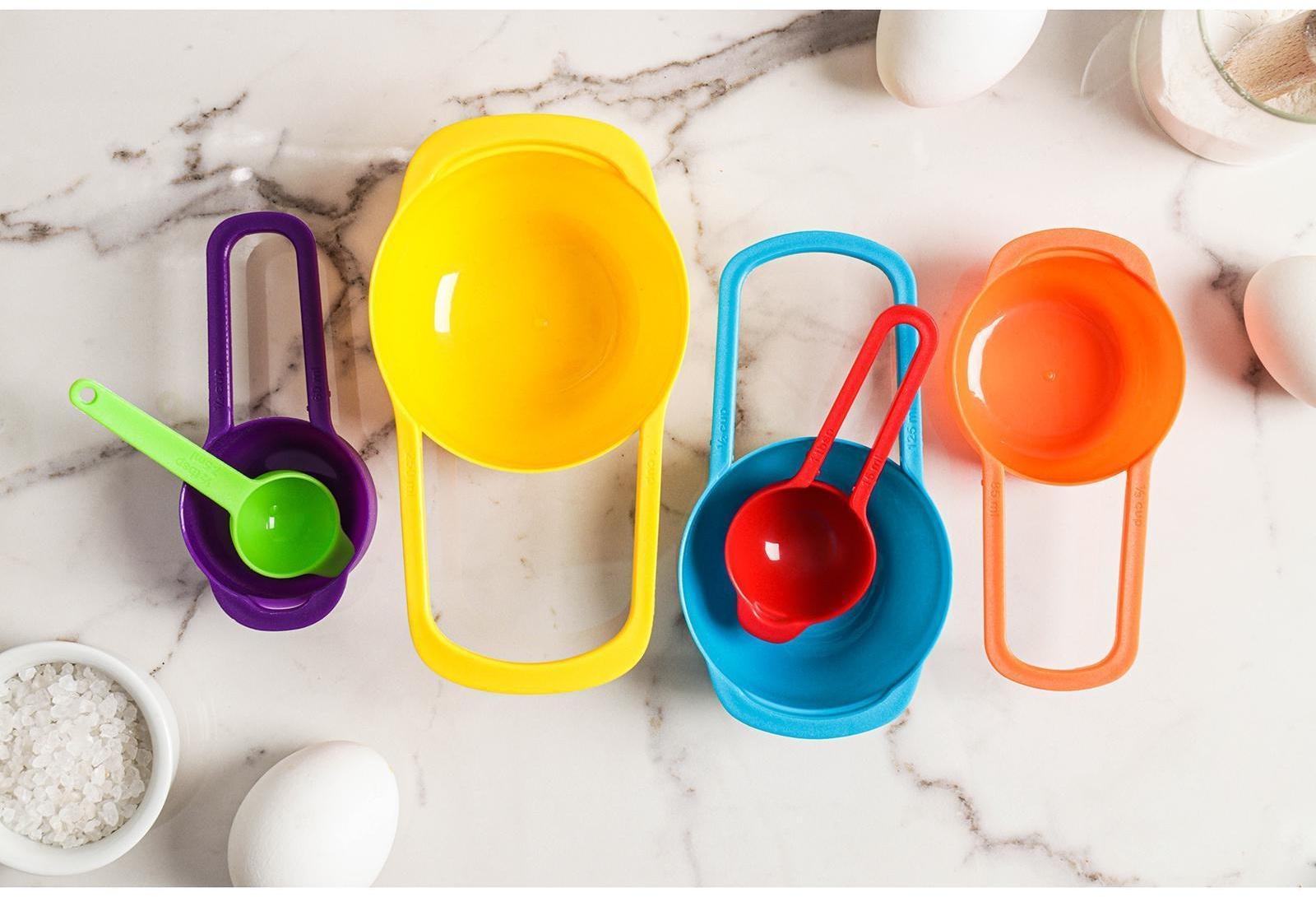 Набор мерных ложек Доляна «Креатив», 6 шт: 250 мл,125 мл, 85 мл, 60 мл,15 мл,7,5 мл, цвет МИКС