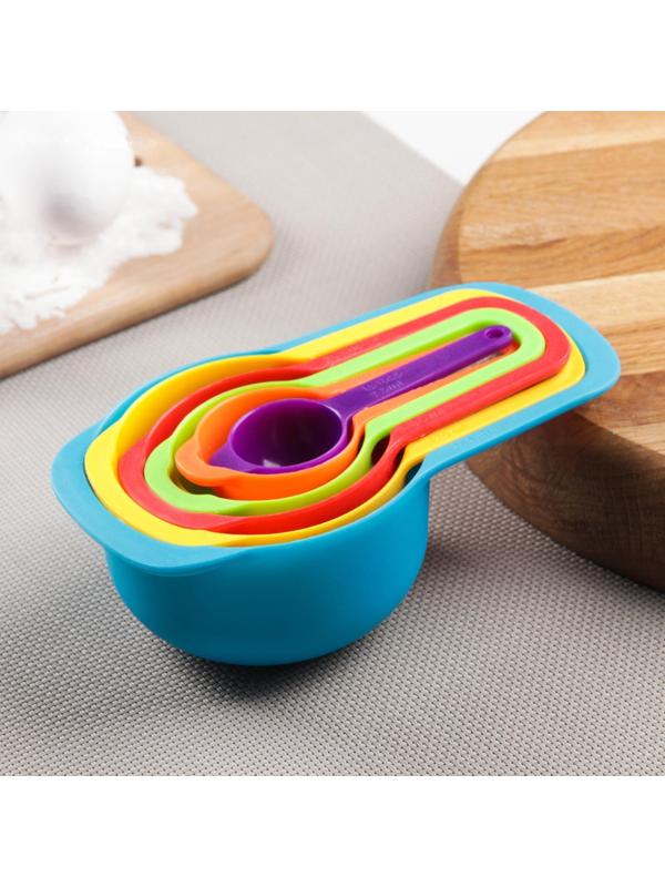 Набор мерных ложек Доляна «Креатив», 6 шт: 250 мл,125 мл, 85 мл, 60 мл,15 мл,7,5 мл, цвет МИКС