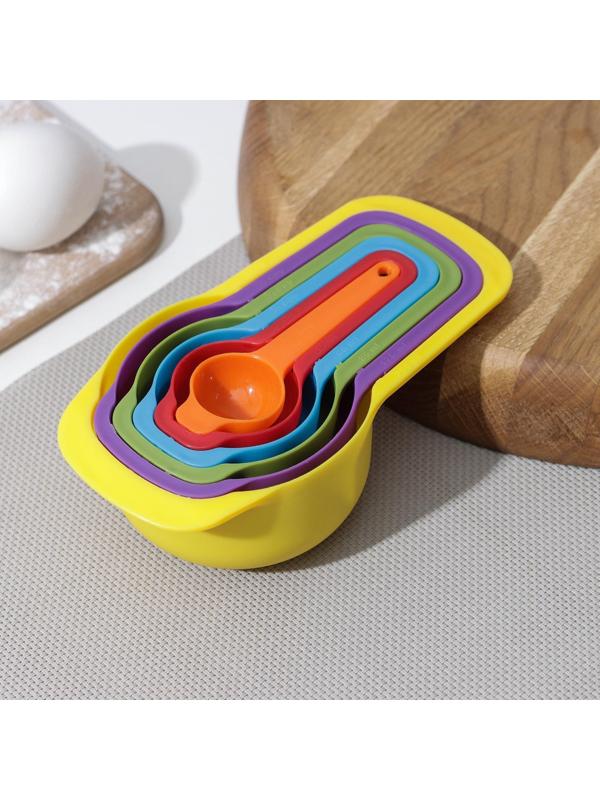 Набор мерных ложек Доляна «Креатив», 6 шт: 250 мл,125 мл, 85 мл, 60 мл,15 мл,7,5 мл, цвет МИКС