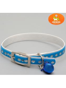 Ошейник из искусственной кожи с блестками, 32 х 1 см, микс цветов