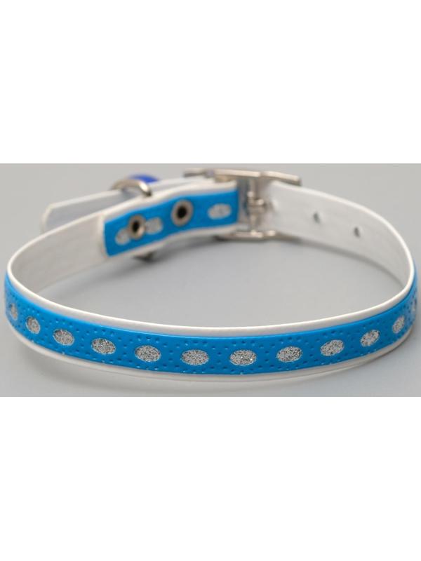 Ошейник из искусственной кожи с блестками, 32 х 1 см, микс цветов