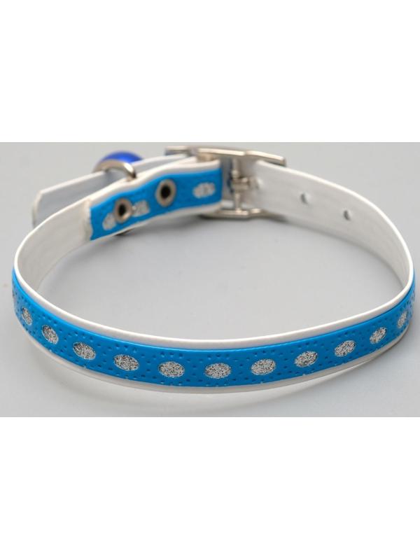 Ошейник из искусственной кожи с блестками, 32 х 1 см, микс цветов