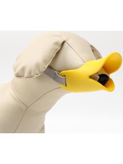 Намордник силиконовый фиксирующий малый (ДН 4,5 см, ОМ 14 см), жёлтый