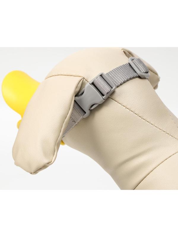 Намордник силиконовый фиксирующий малый (ДН 4,5 см, ОМ 14 см), жёлтый