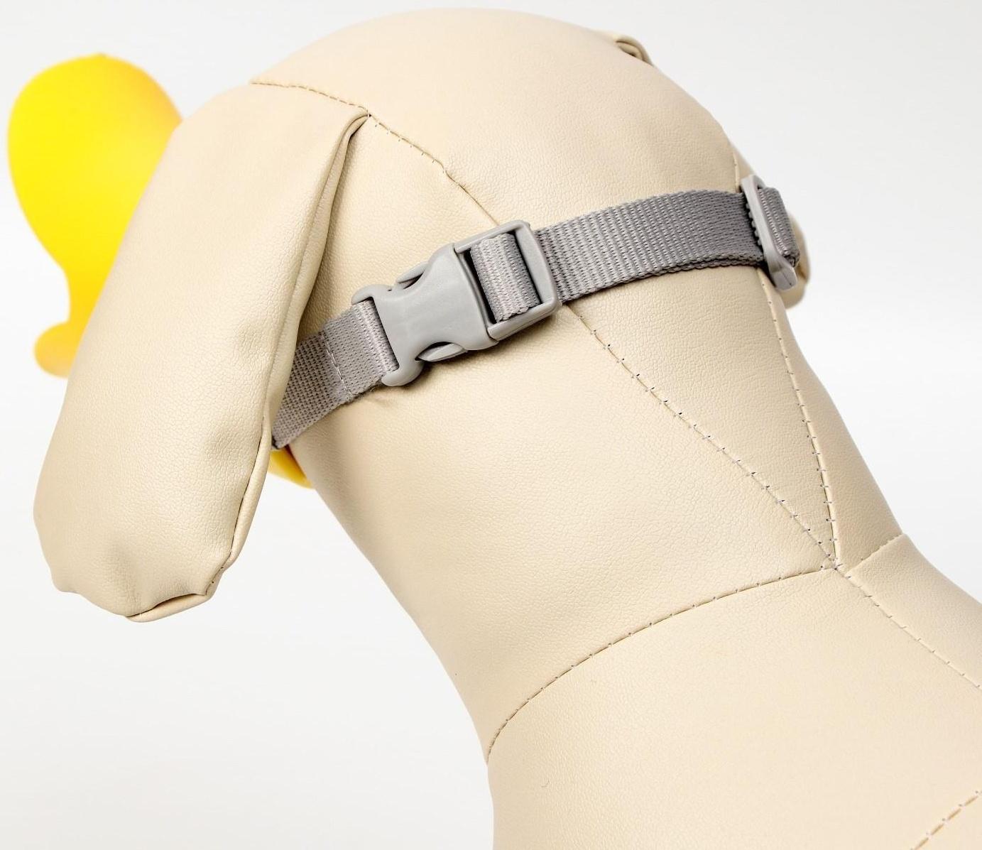 Намордник силиконовый фиксирующий средний (ДН 6,5 см, ОМ 17 см), жёлтый