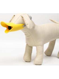 Намордник силиконовый фиксирующий средний (ДН 6,5 см, ОМ 17 см), жёлтый