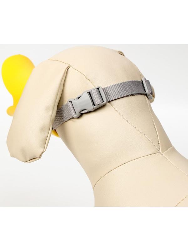 Намордник силиконовый фиксирующий средний (ДН 6,5 см, ОМ 17 см), жёлтый