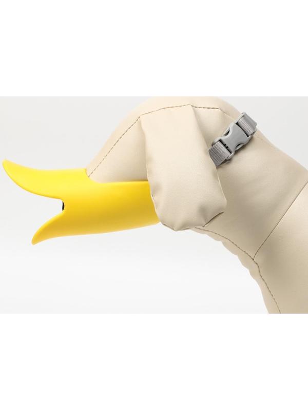 Намордник силиконовый фиксирующий средний (ДН 6,5 см, ОМ 17 см), жёлтый