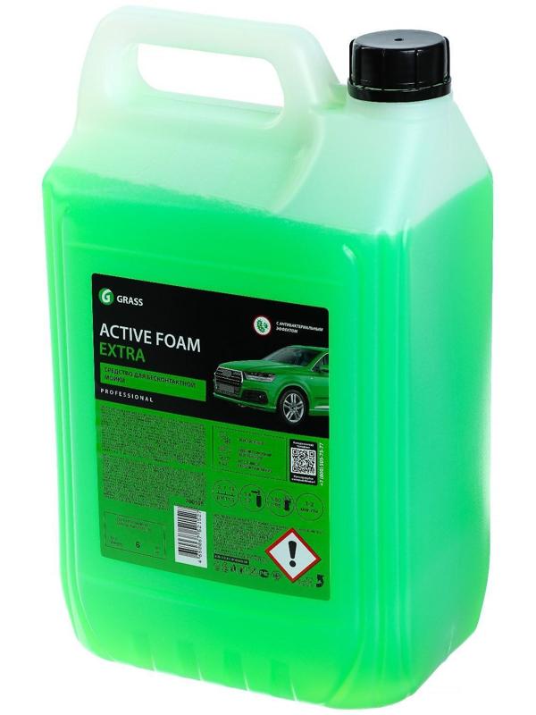 Шампунь для бесконтактной мойки Grass Extra, с антикоррозионными добавками, 5 л (1:50-1:100)