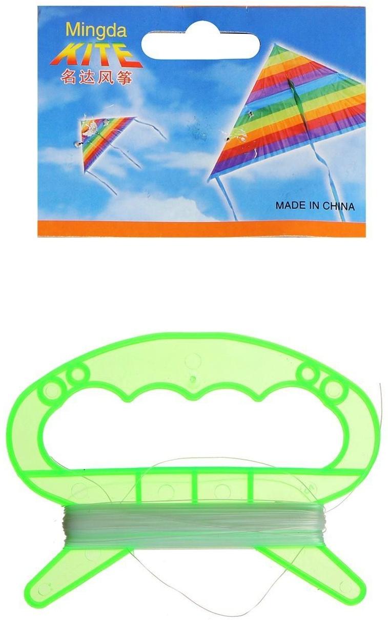 Воздушный змей «Цветной в полоску», с леской, цвета МИКС