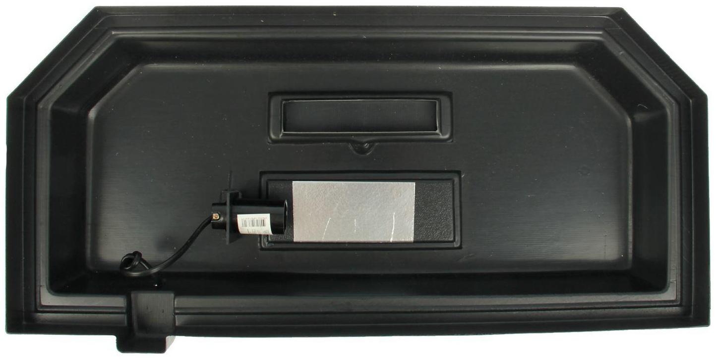 Аквариум панорамный с крышкой, 40 литров, 51 х 23 х 34/39 см, чёрный