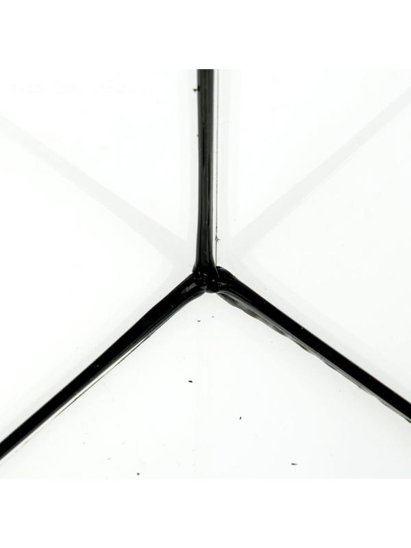 Аквариум панорамный с крышкой, 40 литров, 51 х 23 х 34/39 см, чёрный