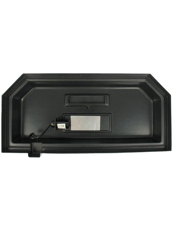 Аквариум панорамный с крышкой, 40 литров, 51 х 23 х 34/39 см, чёрный