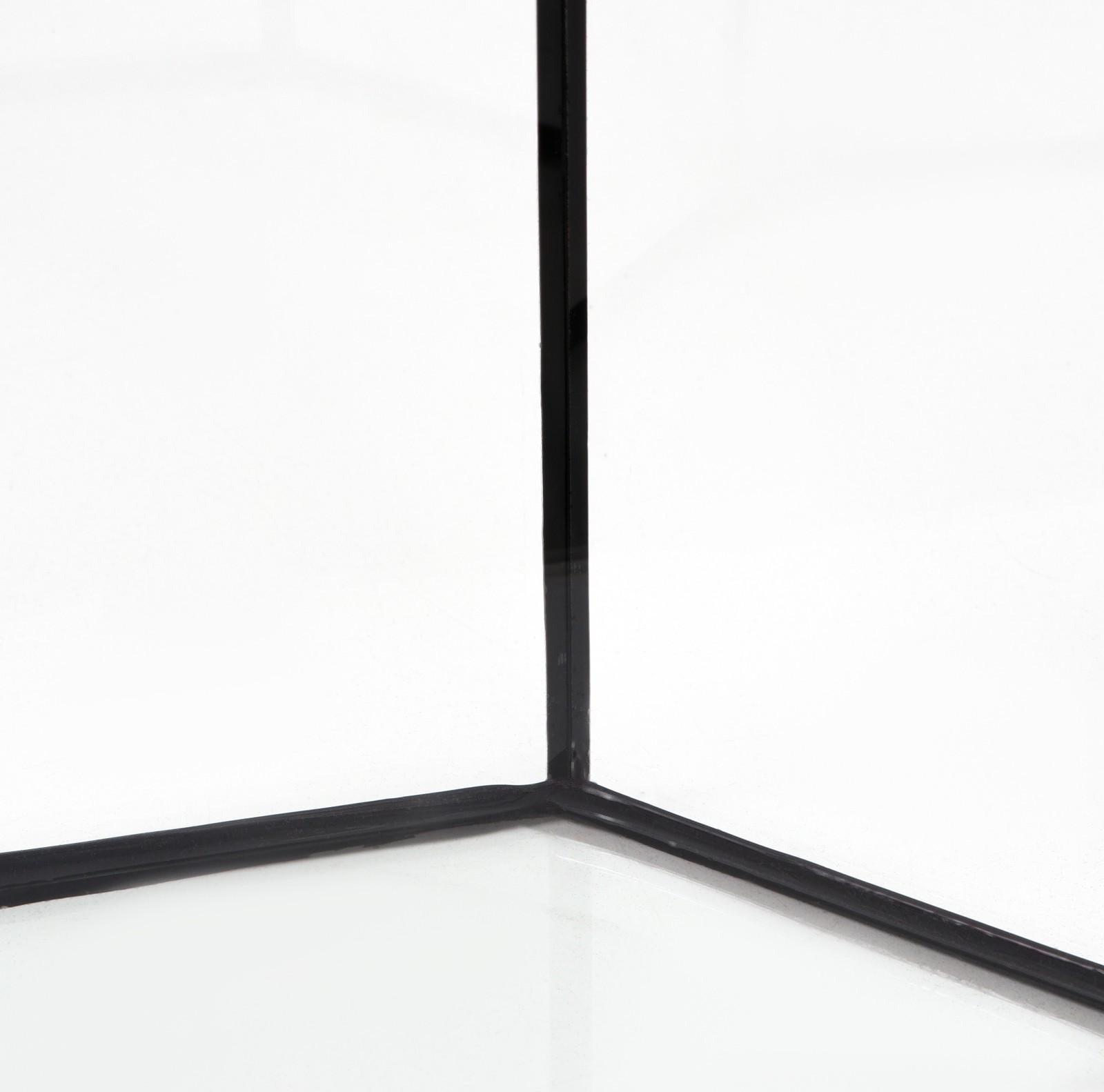 Аквариум восьмигранный с крышкой, 50 литров, 33 х 33 х 60/67 см, чёрный