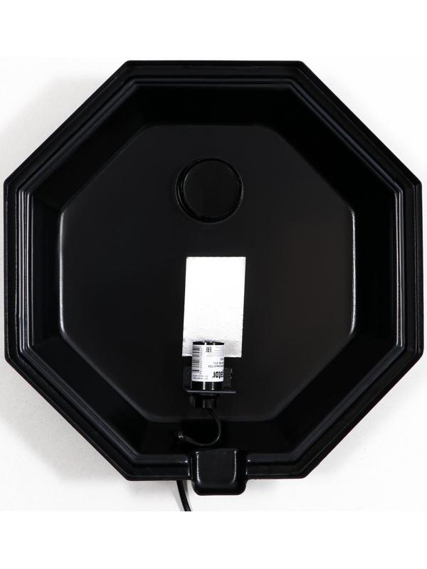 Аквариум восьмигранный с крышкой, 50 литров, 33 х 33 х 60/67 см, чёрный