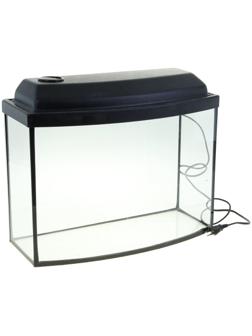 Аквариум телевизор с крышкой, 30 литров, 46 х 20 х 33/38 см, чёрный