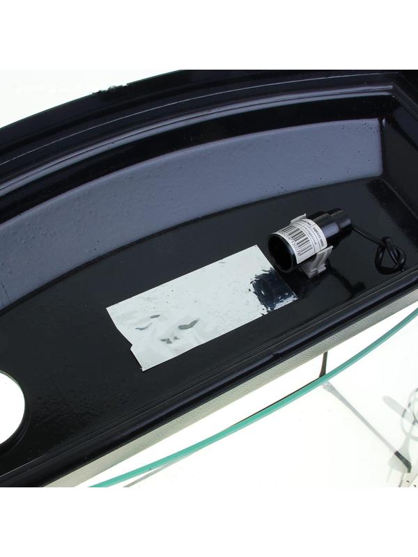 Аквариум телевизор с крышкой, 30 литров, 46 х 20 х 33/38 см, чёрный