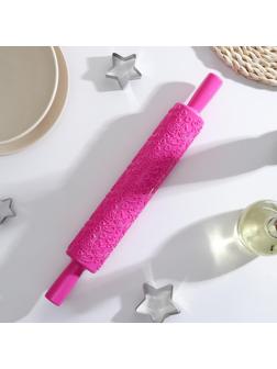 Скалка кондитерская «Розарий», 39 см, фактурная