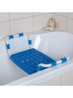 Сиденье для ванны раздвижное, цвет синий