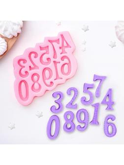 Молд «Цифры», 15×10 см, цвет МИКС