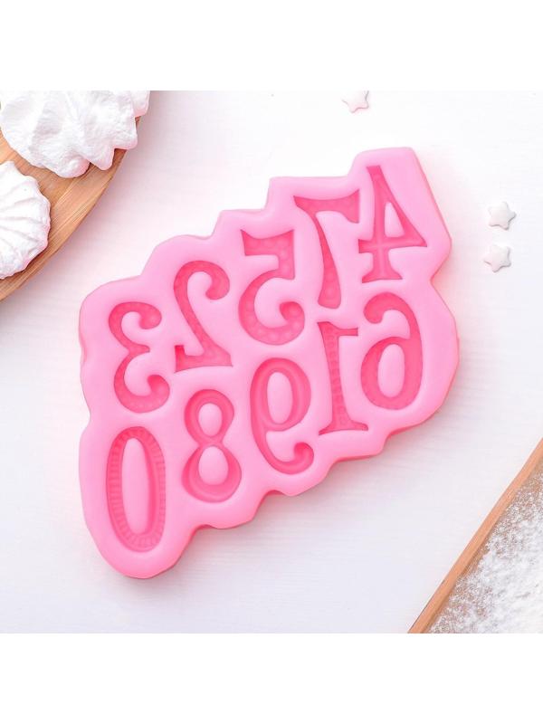 Молд «Цифры», 15×10 см, цвет МИКС