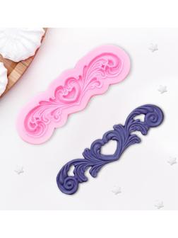 Молд «Узор», 18×6 см, цвет МИКС