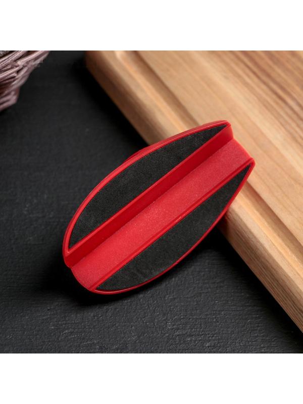 Точилка для ножей с полировкой, 10×6×4 см, цвет МИКС