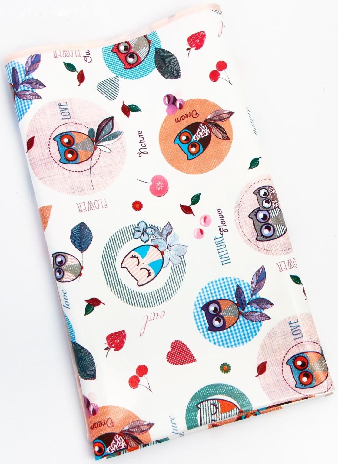 Клеёнка с ПВХ-покрытием, 70х100 см, цвета МИКС