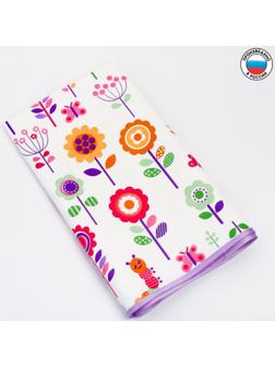 Клеёнка с ПВХ-покрытием, 70х100 см, цвета МИКС