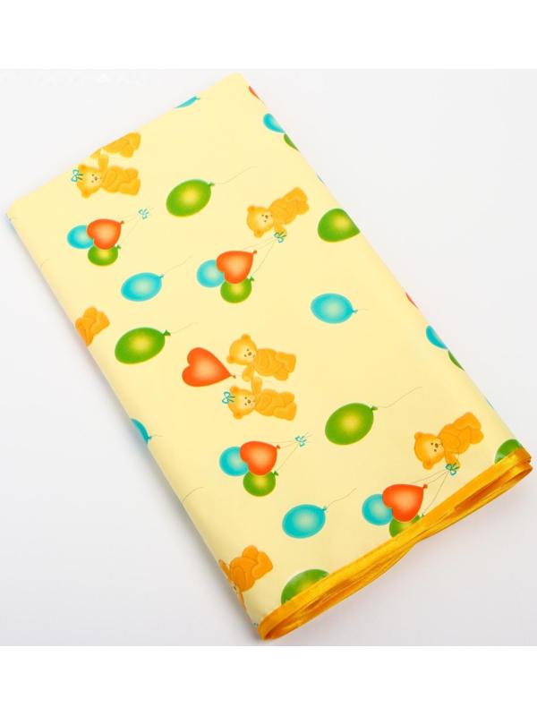 Клеёнка с ПВХ-покрытием, 70х100 см, цвета МИКС