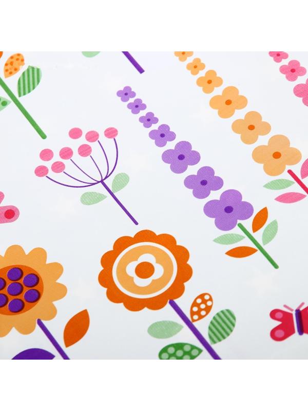 Клеёнка с ПВХ-покрытием, 70х100 см, цвета МИКС