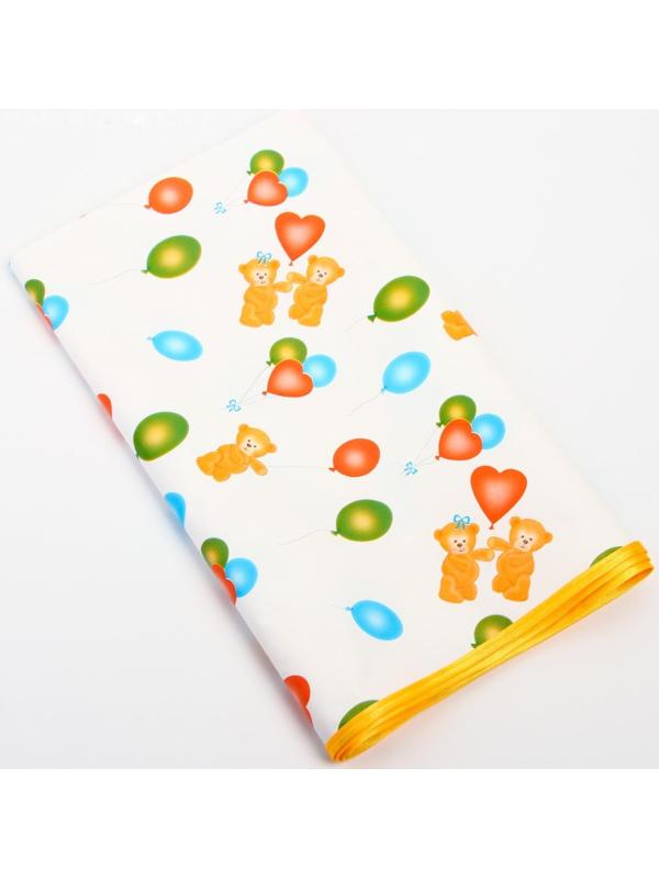 Клеёнка с ПВХ-покрытием, 70х100 см, цвета МИКС