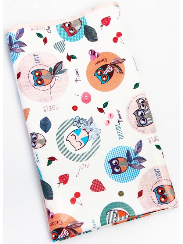 Клеёнка с ПВХ-покрытием, 70х100 см, цвета МИКС