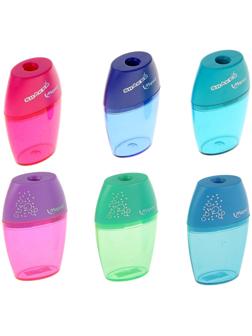 Точилка 1 отверстие с контейнером Maped Shaker, микс