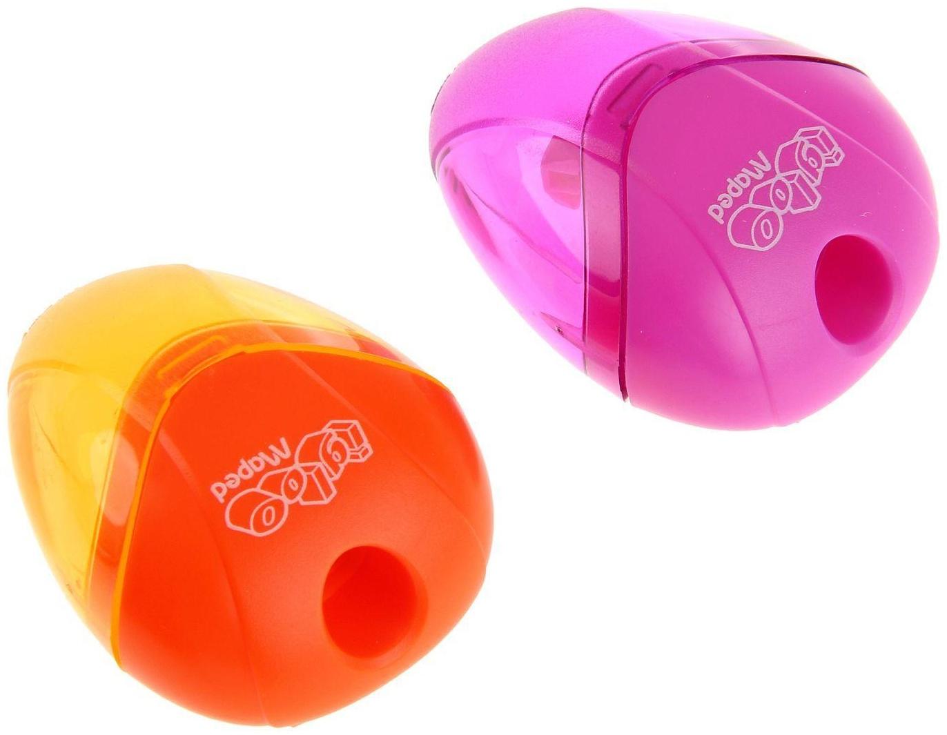 Точилка 1 отверстие с контейнером Maped I-Gloo, микс