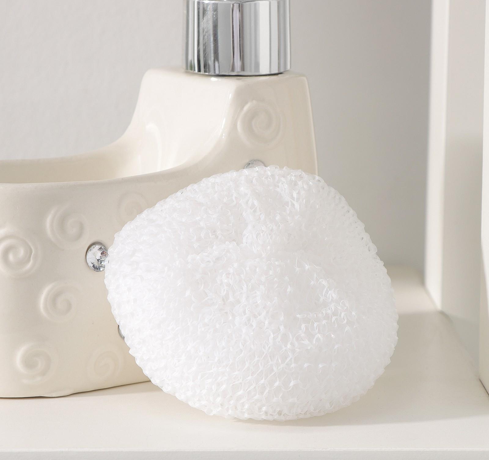 Дозатор для моющего средства с подставкой для губки Доляна «Завитки», 250 мл