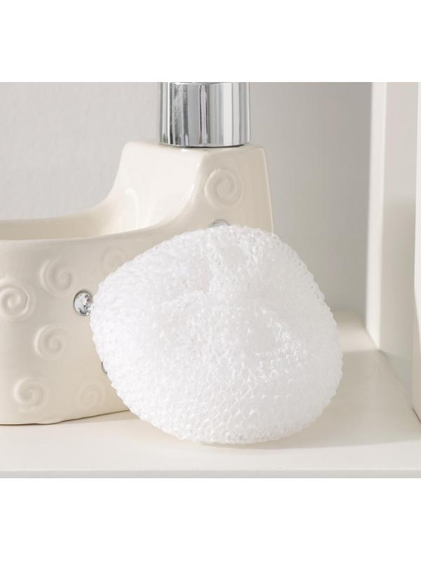 Дозатор для моющего средства с подставкой для губки Доляна «Завитки», 250 мл