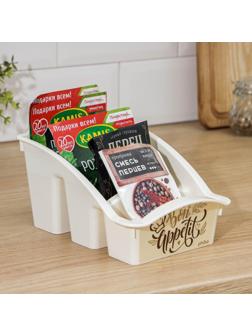 Бокс для специй «Порядок», 22×15×12 см, цвет МИКС