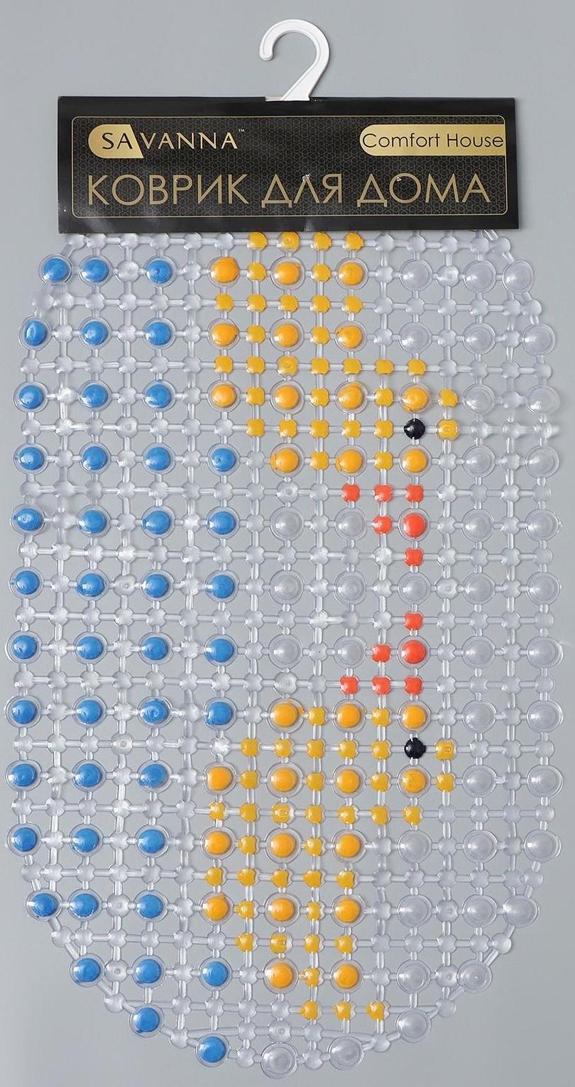 SPA-коврик для ванны на присосках SAVANNA «Влюблённые уточки», 36×67 см