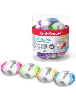 Точилка 1 отверстие ErichKrause S-Twist, отверстие диаметром 8 мм, микс