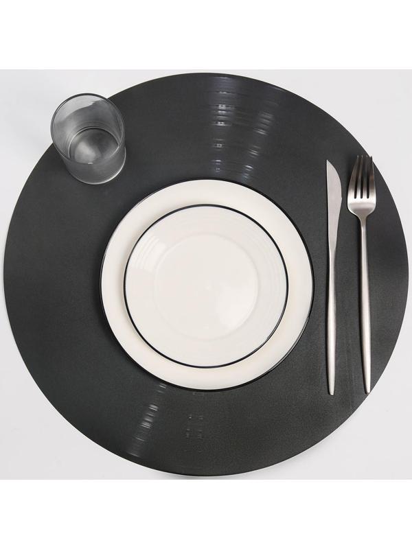 Салфетка сервировочная на стол «Виниловая пластинка», d=38 см, МИКС