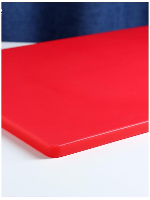 Доска профессиональная разделочная, 60×40 см, толщина 1,8 см, цвет красный